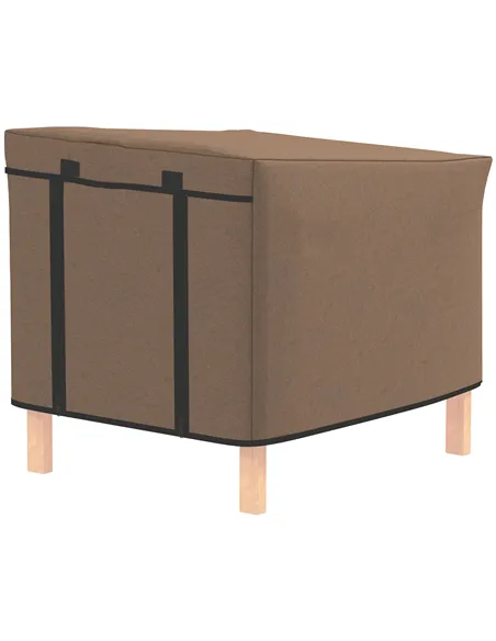 PawHut Water-Resistant Rabbit Hutch Cover for X-D2-0047 and Similar Models, 43 x 52 x 37cm, Brown