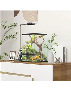 PawHut 40L Vivarium for Lizards, Frogs, Snakes, Turtles, Tortoises w/ Anti-Escape Design, Ventilation 2