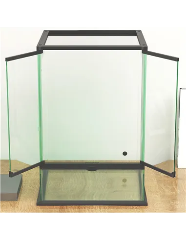 PawHut 40L Vivarium for Lizards, Frogs, Snakes, Turtles, Tortoises w/ Anti-Escape Design, Ventilation