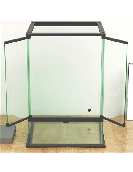 PawHut 40L Vivarium for Lizards, Frogs, Snakes, Turtles, Tortoises w/ Anti-Escape Design, Ventilation