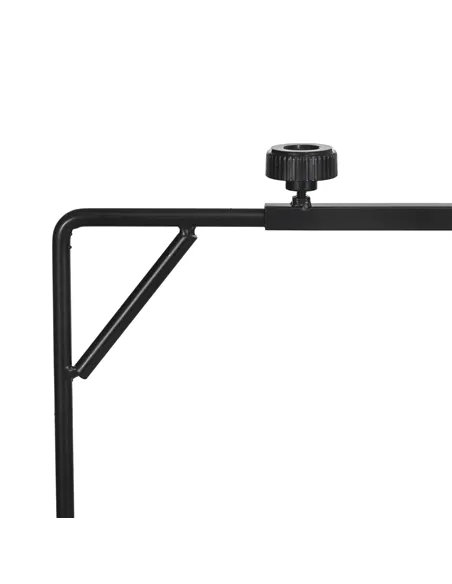 PawHut 86-129Hcm Adjustable Height and Length Reptile Lamp Stand Holder with Hook Hanging, Base - Black