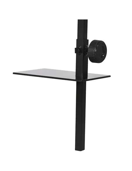 PawHut Adjustable Height and Length Reptile Lamp Stand Holder with Hook Hanging, Base - Black