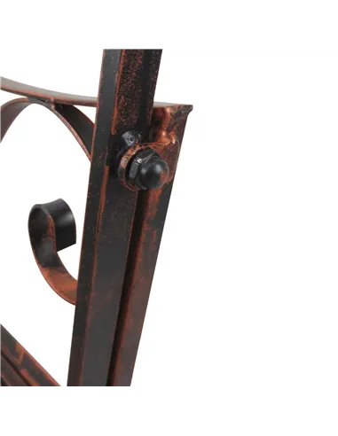 Outdoor Iron Rocking Chair-Bronze Red