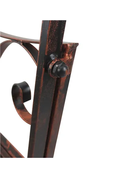 Outdoor Iron Rocking Chair-Bronze Red