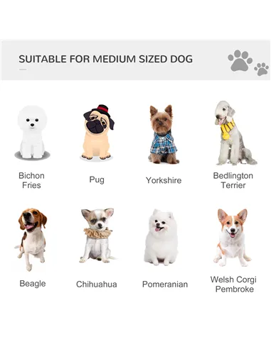 Pawhut Bicycle Pet Trailer in Steel Frame-Red/Black