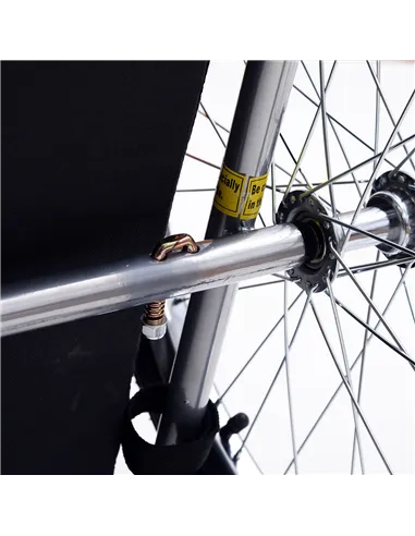 Pawhut Bicycle Pet Trailer in Steel Frame-Red/Black