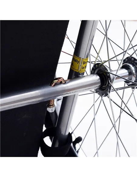 Pawhut Bicycle Pet Trailer in Steel Frame-Red/Black