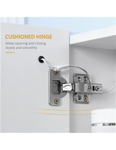 Illuminated Bathroom Mirror Cabinet 650 x 700Hmm LED Bathroom Mirror with Lights Touch Switch, Adjustable Shelf,  USB Charge, Wh