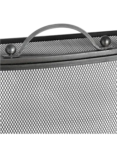 Hill Interiors Mesh Fireguard in Antique Pewter Effect Finish 11425