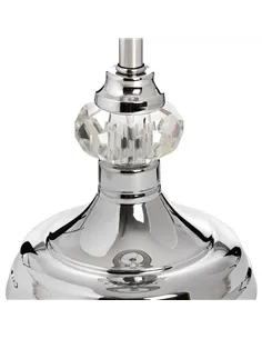 Hill Interiors Genoa Chrome Table Lamp 17595 2
