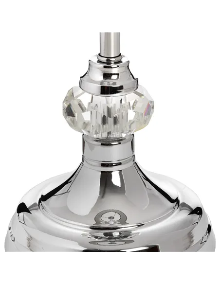 Hill Interiors Genoa Chrome Table Lamp 17595