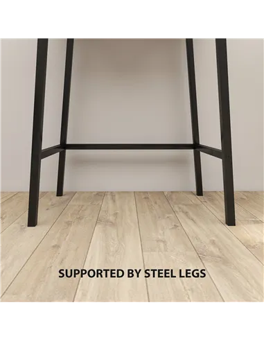 HOMCOM Vanity Desk with Flip-Up Mirror, Industrial Dressing Table with 16 Small Compartments for Bedroom, Natural Wood Effect