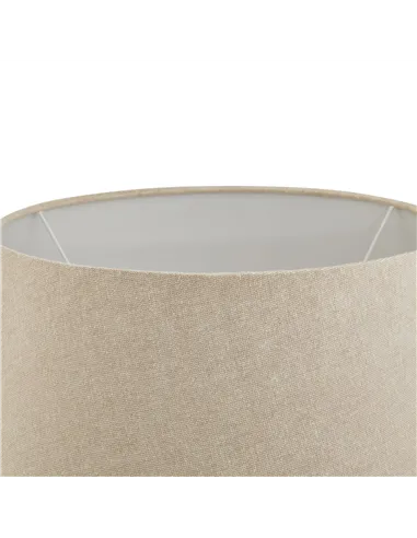 Hill Interiors Conical Wicker Table Lamp With Linen Shade 23055