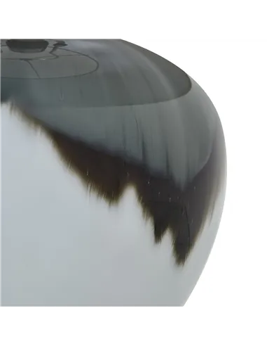 Hill Interiors Grey Glass Table Lamp With Linen Shade 23734