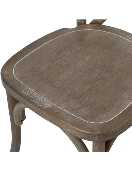 Hill Interiors Light Oak Cross Back Dining Chair 22926