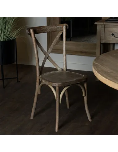 Hill Interiors Light Oak Cross Back Dining Chair 22926