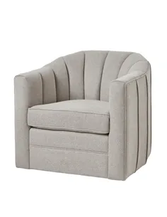 Hill Interiors Lily Swivel Chair In Oatmeal Twill 23735