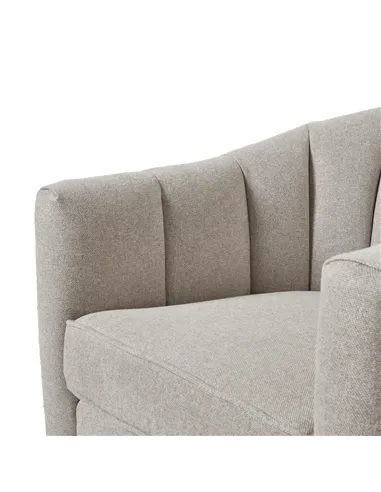 Hill Interiors Lily Swivel Chair In Oatmeal Twill 23735