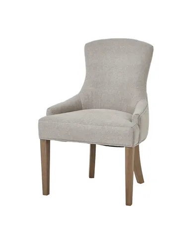 Hill Interiors Brockham Oatmeal Twill Dining Chair 23746