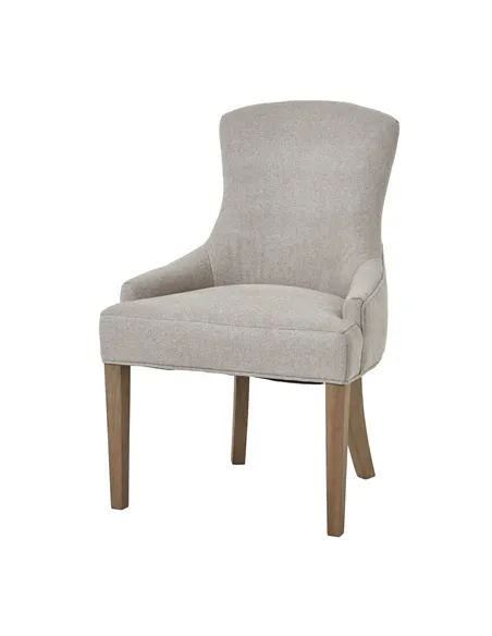 Hill Interiors Brockham Oatmeal Twill Dining Chair 23746