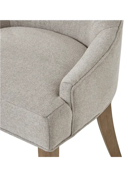 Hill Interiors Brockham Oatmeal Twill Dining Chair 23746
