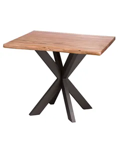 Hill Interiors Live Edge Collection Square Dining Table 20459