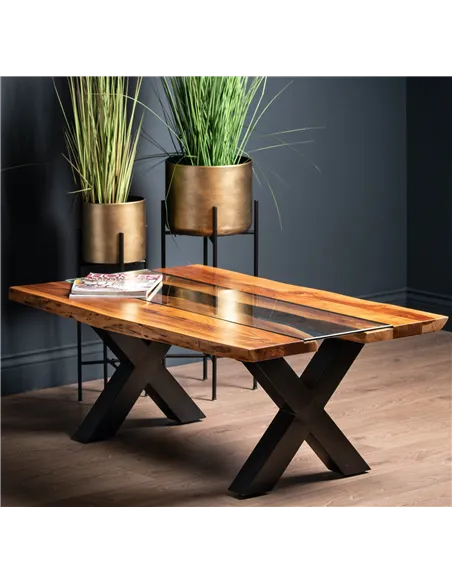 Hill Interiors Live Edge Collection River Coffee Table 21128