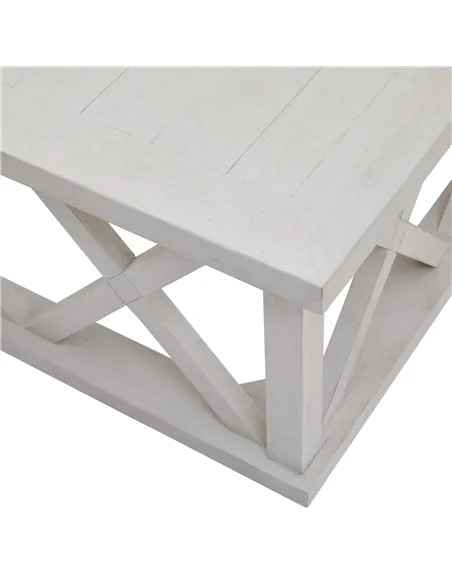 Hill Interiors Stamford Plank Collection Square Coffee Table 22922