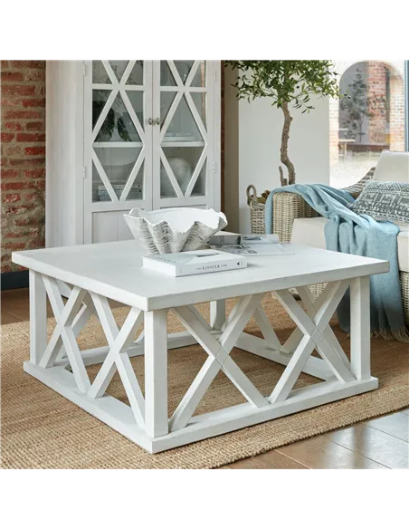Hill Interiors Stamford Plank Collection Square Coffee Table 22922
