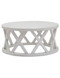 Hill Interiors Stamford Plank Collection Round Coffee Table 22923