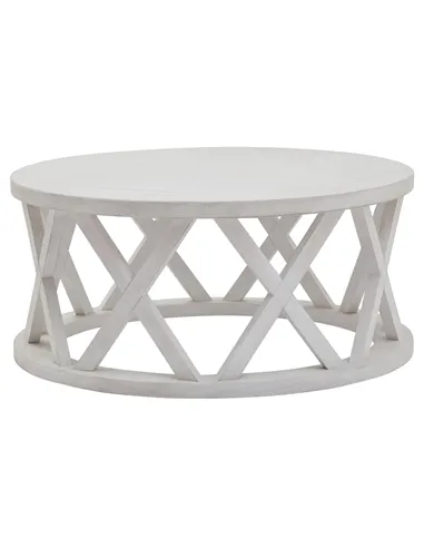 Hill Interiors Stamford Plank Collection Round Coffee Table 22923