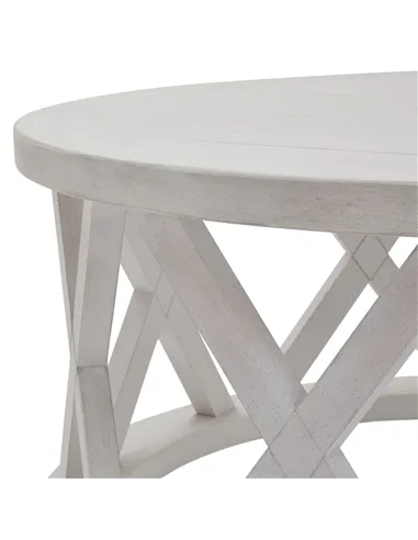 Hill Interiors Stamford Plank Collection Round Coffee Table 22923