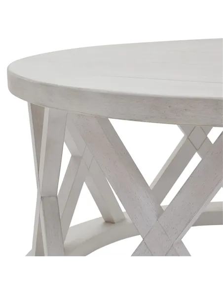 Hill Interiors Stamford Plank Collection Round Coffee Table 22923