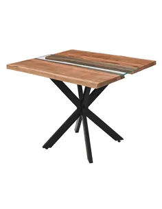 Hill Interiors Live Edge Collection Square River Dining Table 23683