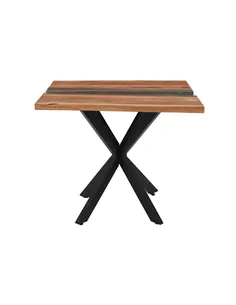 Hill Interiors Live Edge Collection Square River Dining Table 23683 2