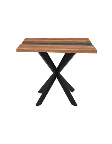Hill Interiors Live Edge Collection Square River Dining Table 23683