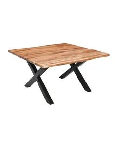 Hill Interiors Live Edge Collection Large Square Dining Table 23685