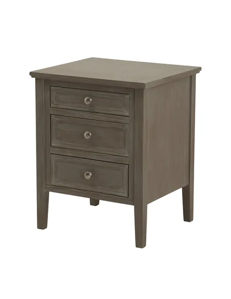 Hill Interiors The Serene Collection Three Drawer Bedside Table 23895