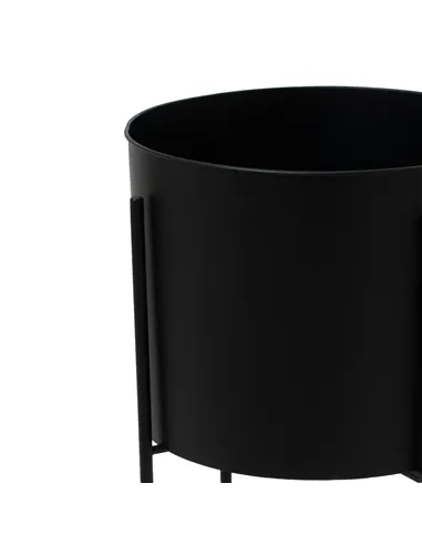 Hill Interiors Large Matt Black Planter On Frame 23096