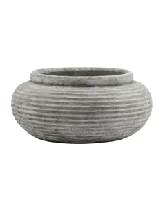 Hill Interiors Athena Round Ribbed Planter 23291