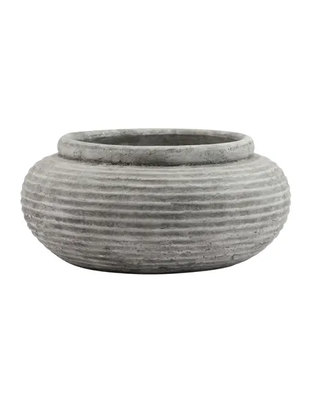 Hill Interiors Athena Round Ribbed Planter 23291