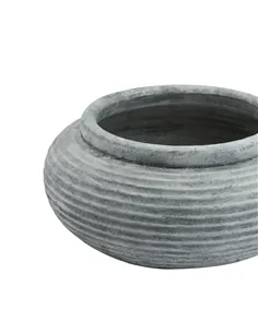 Hill Interiors Athena Round Ribbed Planter 23291 2