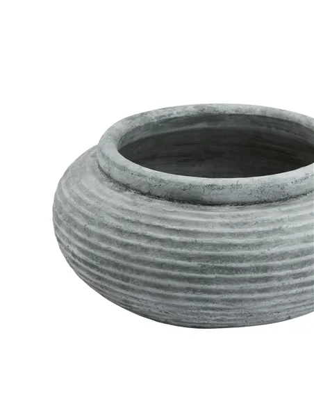 Hill Interiors Athena Round Ribbed Planter 23291