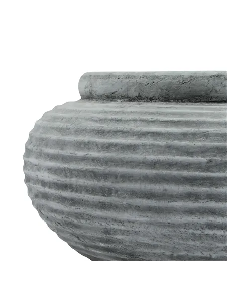 Hill Interiors Athena Round Ribbed Planter 23291