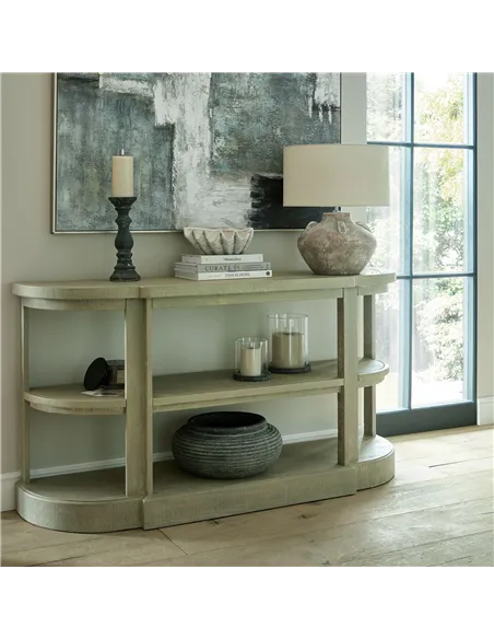 Hill Interiors Amalfi Grey Round Ribbed Planter 23292