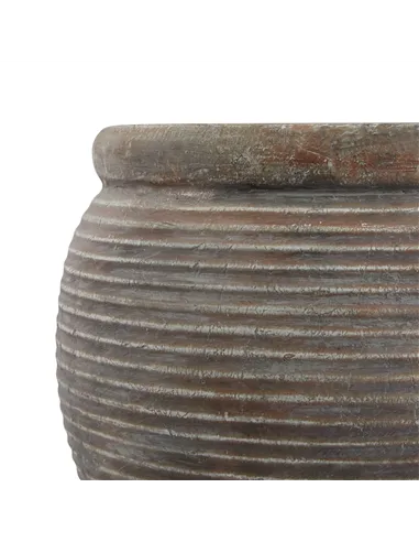 Hill Interiors Siena Brown   Rimmed Large Plant Pot 23301