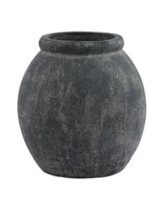 Hill Interiors Amalfi Grey Jar Shaped Planter 23305