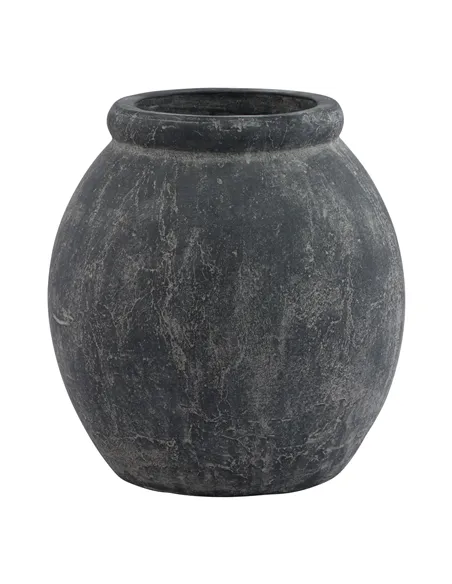 Hill Interiors Amalfi Grey Jar Shaped Planter 23305