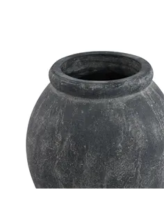 Hill Interiors Amalfi Grey Jar Shaped Planter 23305 2