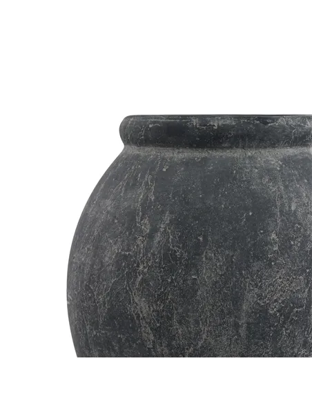 Hill Interiors Amalfi Grey Jar Shaped Planter 23305